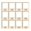 Baby First Year Wooden Fridge magnets