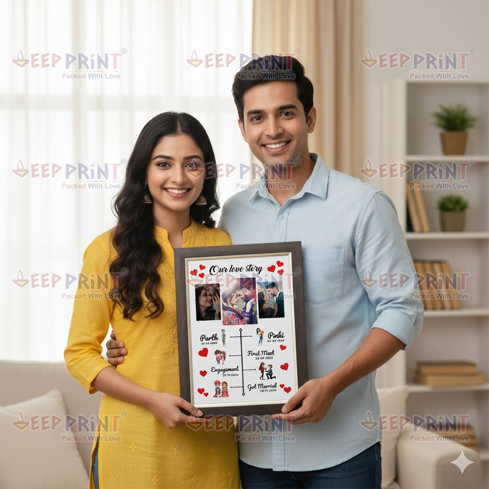 Premium Photo Frame, 14x10 inches Design 4