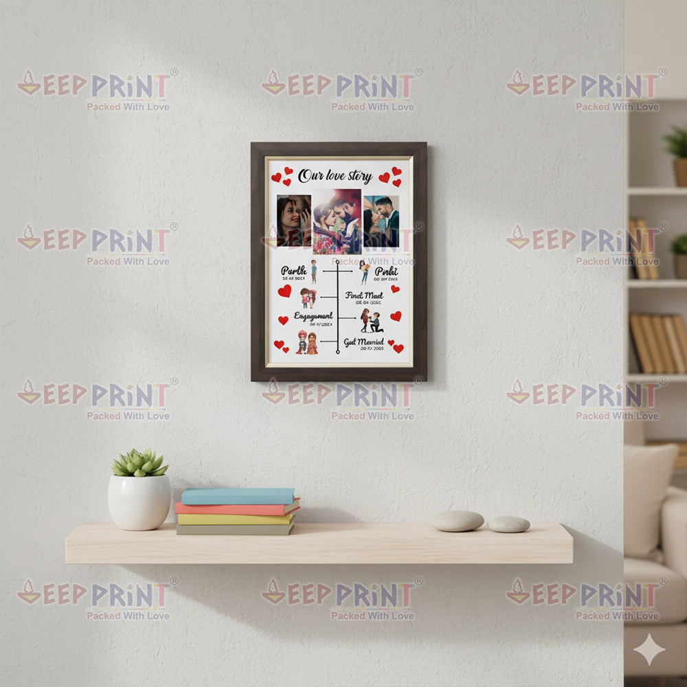 Premium Photo Frame, 14x10 inches Design 4