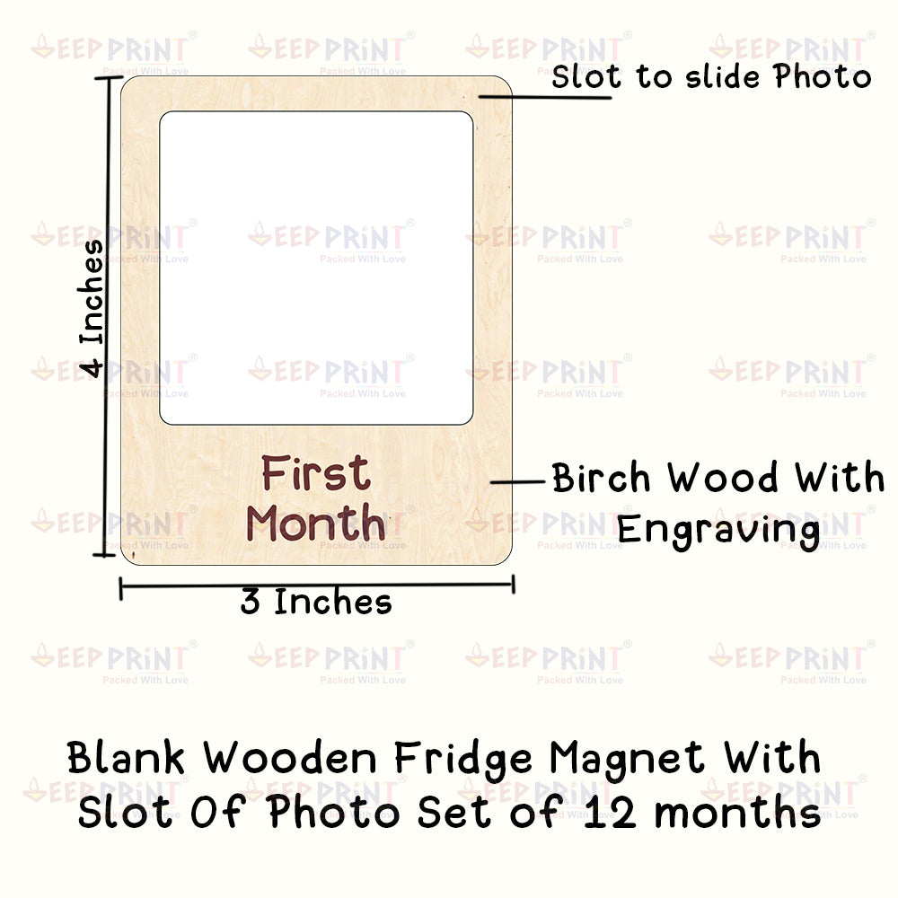 Baby First Year Wooden Fridge magnets