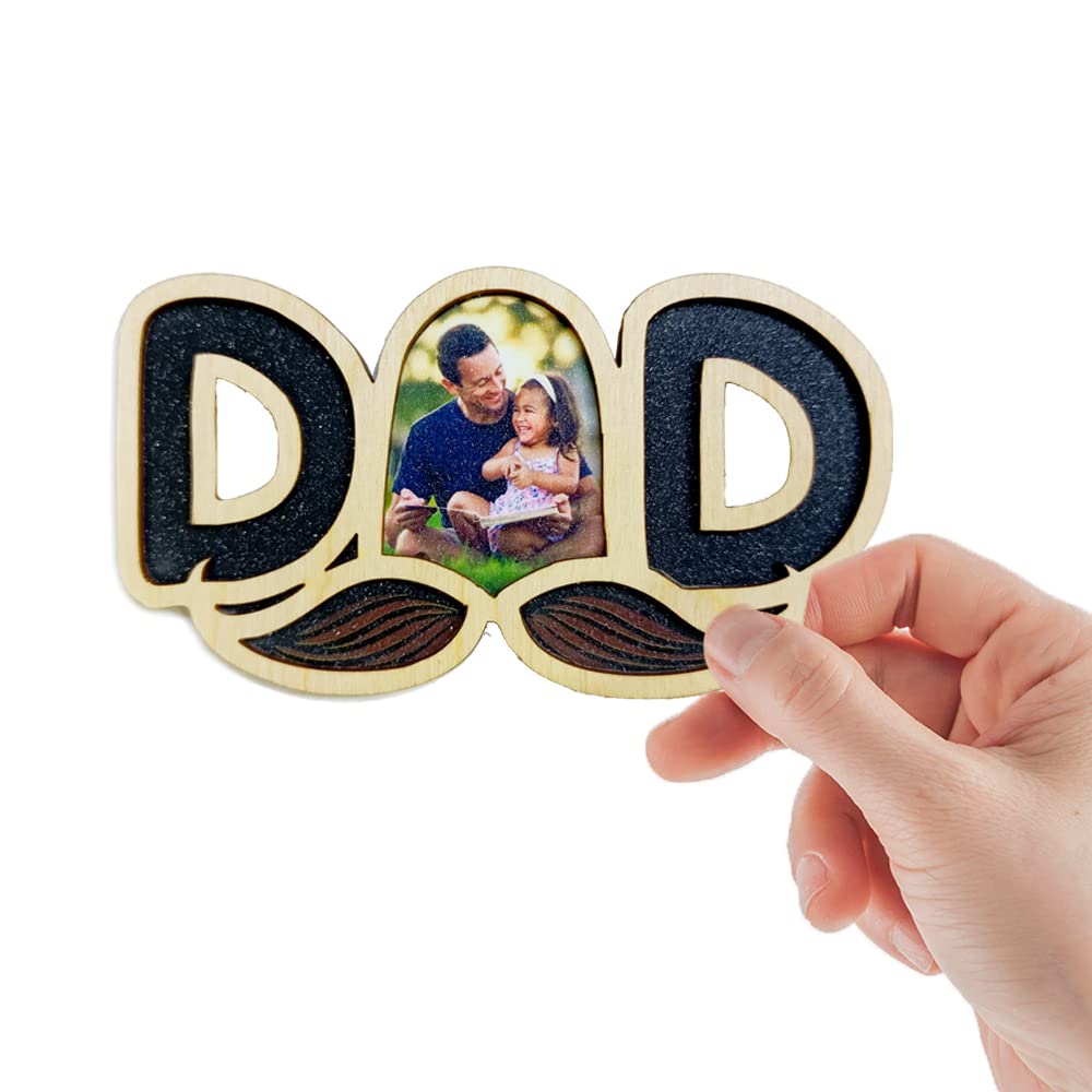 DAD Magnet Fathers Day Customized Photo Magnet