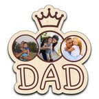DAD Magnet 3 Photo Fridge Magnet