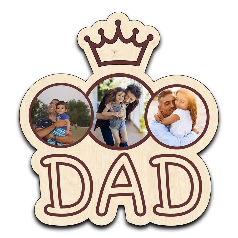DAD Magnet 3 Photo Fridge Magnet