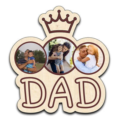 DAD Magnet 3 Photo Fridge Magnet
