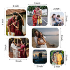Personalized Photo Fridge Magnets (set of 7)