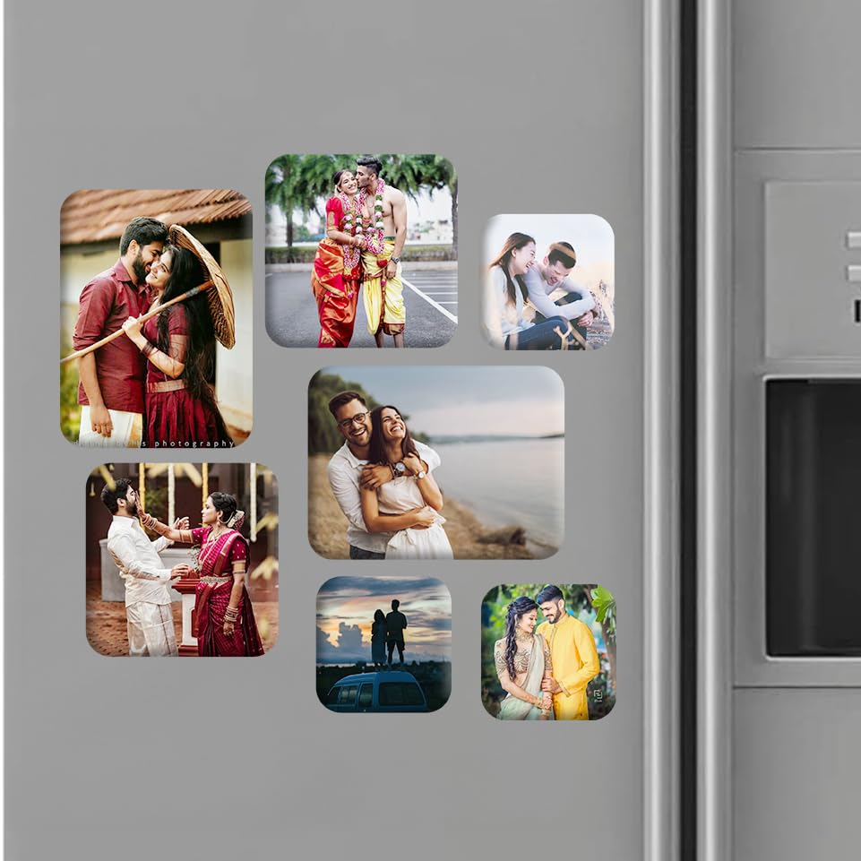Personalized Photo Fridge Magnets (set of 7)
