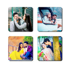 Set Of 4 Acrylic Glass Finish Magnet