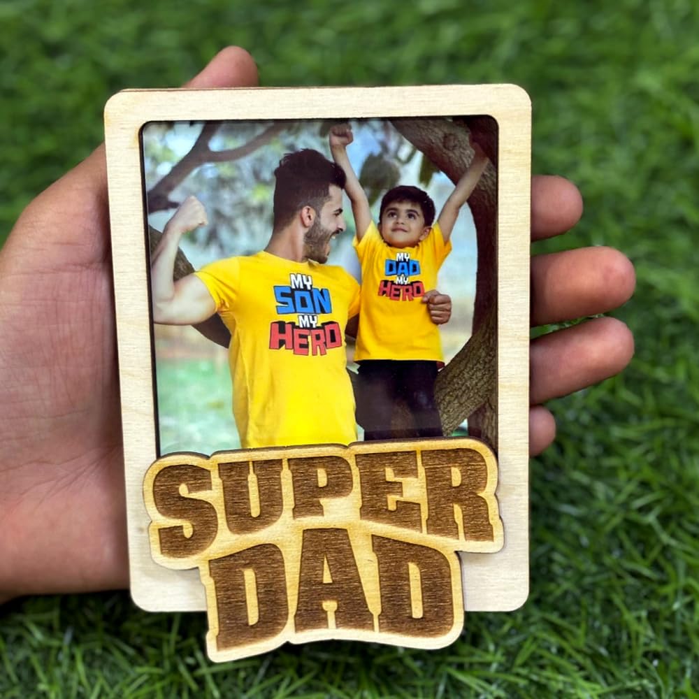 Super Dad Fridge Magnet Photo Magnet