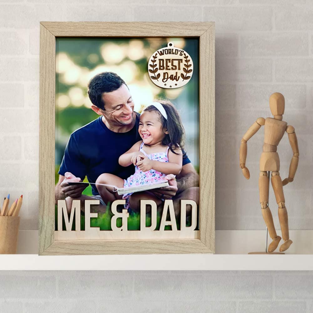 ME&DAD Photo Frame Fathers Day Gift A4 Size