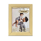 Me And Dad Photo Frame With Custom Photo Print