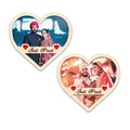 Customized Heart Shape Couple Fridge Magnet Set of 2