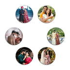 Personalized Personalized Round Photo Magnets, 7.6 cm Diameter (Set of 6 Magnets )