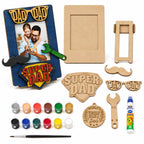DIY Super DAD Coloring Frame With Photo Print